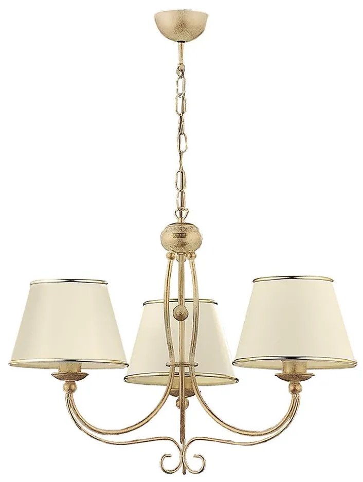 Jupiter 513 - LA-3-E - Lampadario a sospensione con catena LAURA 3xE27/60W/230V