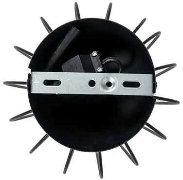 Plafoniera moderna nera a filo metallico - Palica