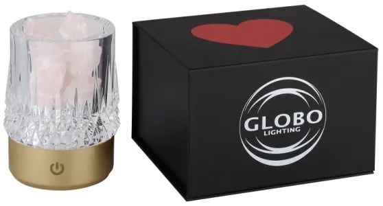 Globo 21044 - Lampada da tavolo LED dimmerabile LIZZY LED/1W/5V 1200 mAh oro