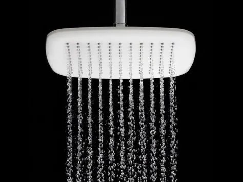 Soffione Doccia 25x25 Quadro slim anticalcare effetto cascata e pioggia cromato bianco Pearl B3950N Nikles