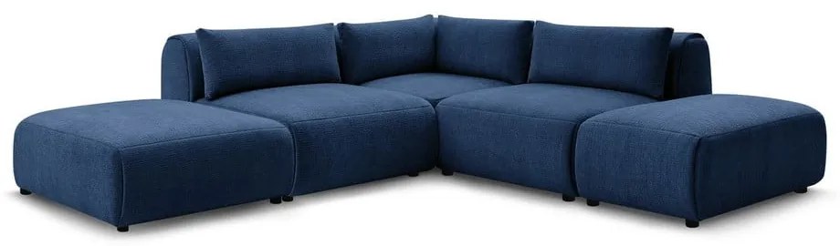 Divano angolare blu scuro (variabile) Jeanne - Bobochic Paris