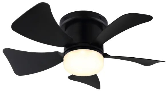 ZEVENTI - Ventilatore da soffitto dimmerabile MUNDAKA LED/10W/230V nero + DO