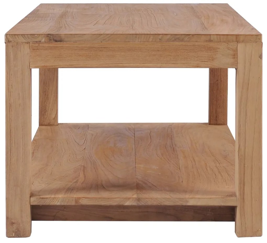 Tavolino da salotto 100x50x40 cm in legno massello di teak