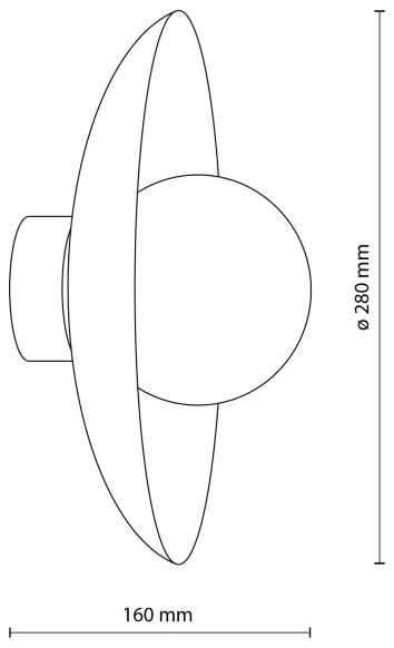 Applique SLATE 1xG9/8W/230V diametro 28 cm color mattone
