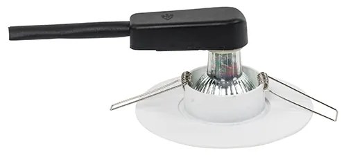 Set di 6 faretti da incasso moderni bianchi 12 cm - Buco