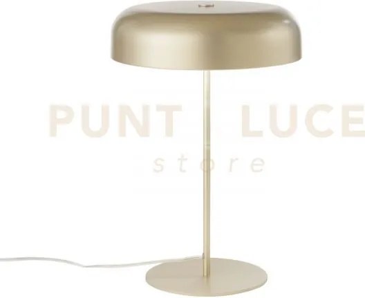 Lampada da tavolo iceman oro 2 luci attacco e14 30x30x45cm in metallo