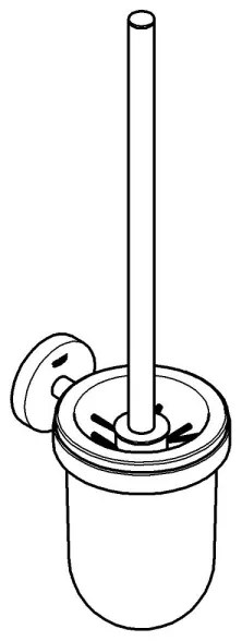 GROHE 41185DC0 - Kit per la pulizia del WC ESSENTIALS in acciaio inox