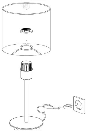 Eglo 31596 - Lampada da tavolo  PASTERI 1xE27/60W/230V