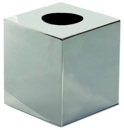 Dispenser per fazzoletti 12x13 cm, finitura argento