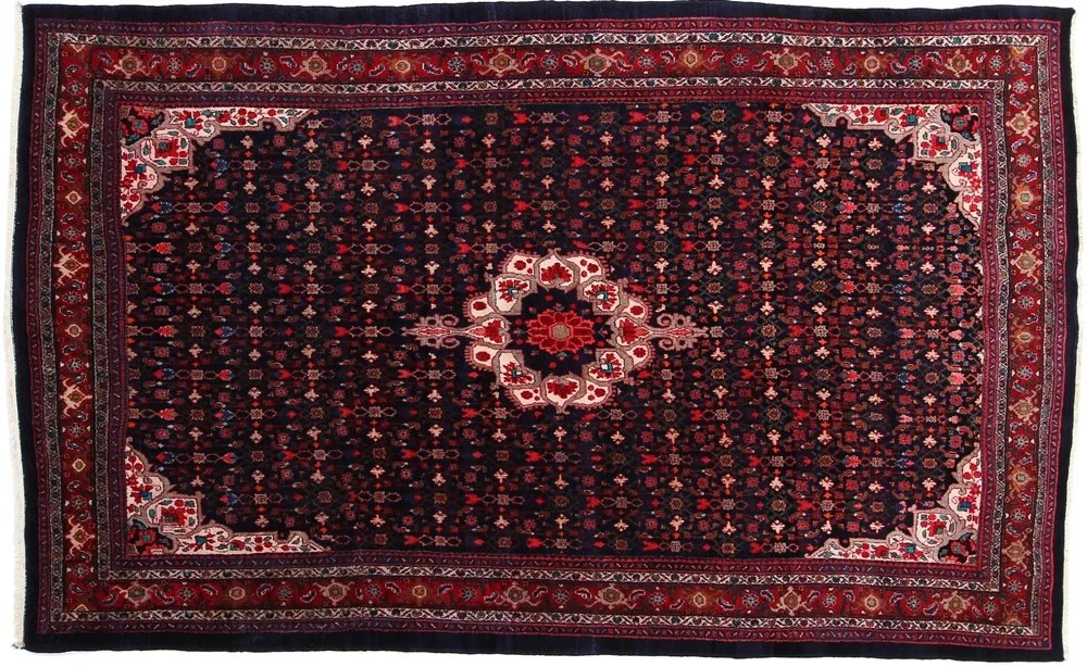 Bidjar Tappeto 200 x 330 Rosa (Iran) Annodato A Mano