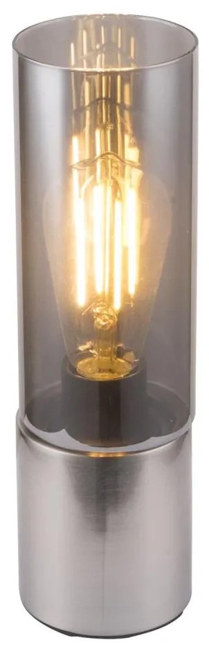 GLOBO 21000N - Lampada da tavolo ANNIKA 1xE27/25W/230V diametro 9 cm cromo