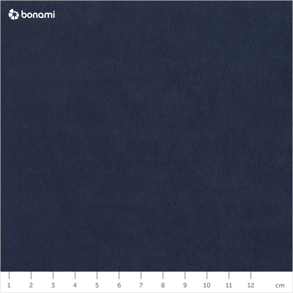 Divano letto a U in velluto blu scuro, angolo sinistro Stylish Stan - Miuform