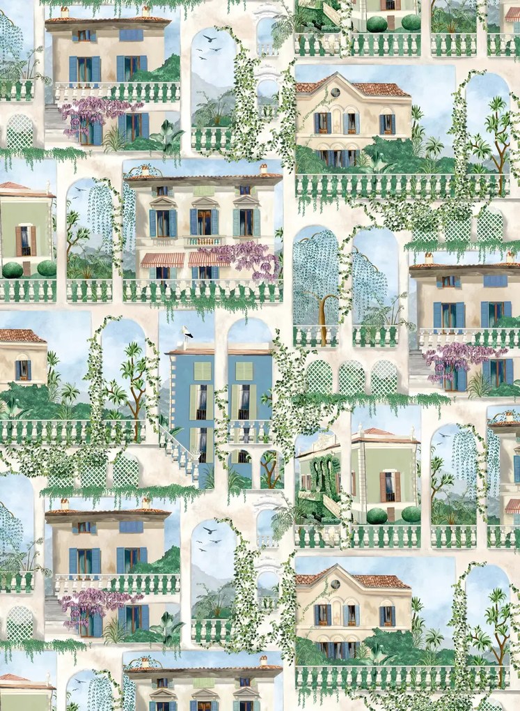 Osborne & Little Tapete Villa Como - Azure