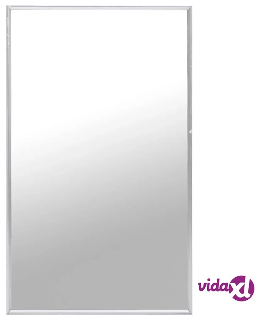 vidaXL Specchio Argento 100x60 cm