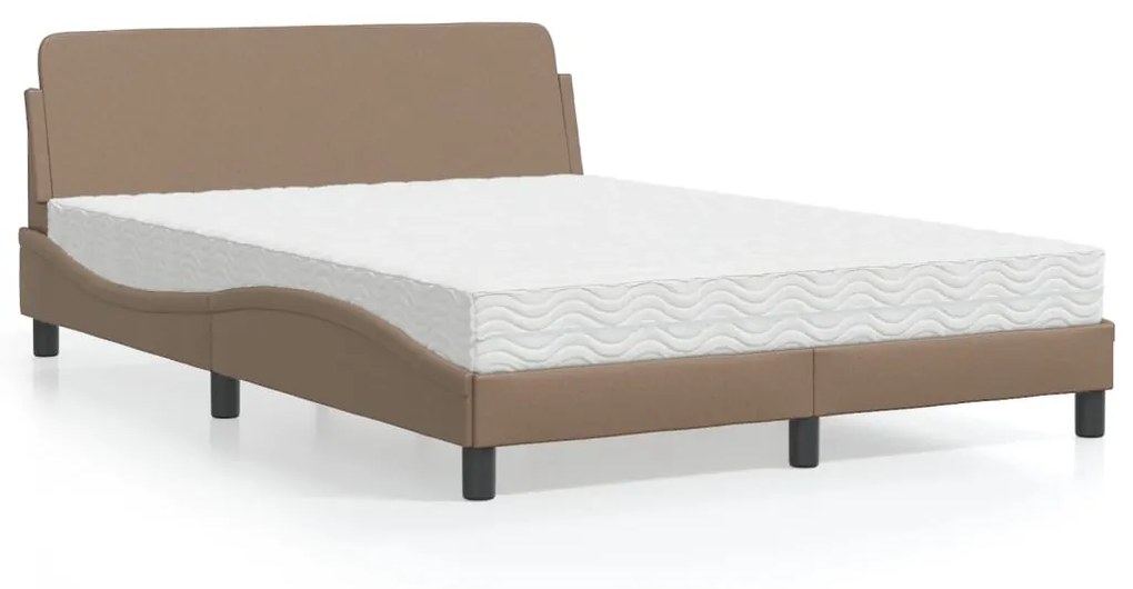 Letto Con Materasso Cappuccino 120x200cm Similpelle /