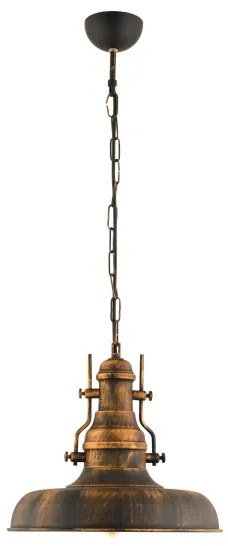Lampadario a sospensione con catena 1xE27/40W/230V bronzo