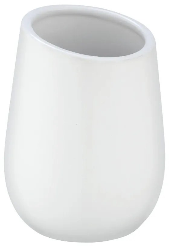 Tazza in ceramica bianca per spazzolini da denti Badi - Wenko