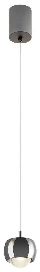 Redo 01-3551 - Lampadario LED a sospensione con filo AVES LED/12W/230V diametro 9,6 cm CRI 90 antracite