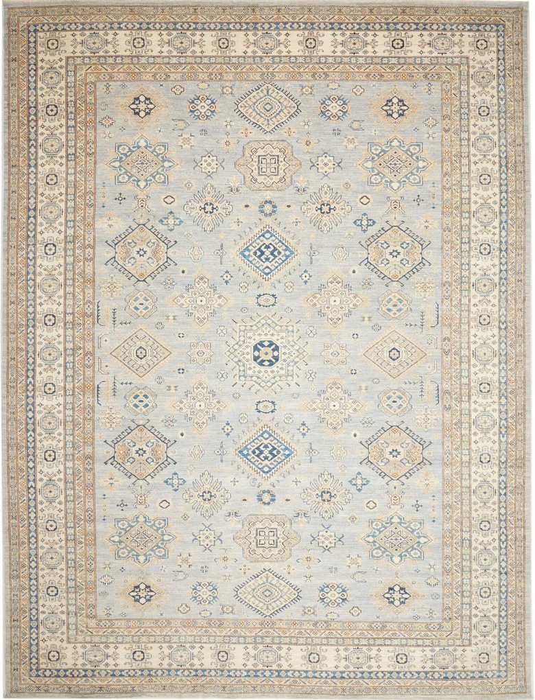 Kazak Tappeto orientale 370x280 (Pakistan) Annodato A Mano
