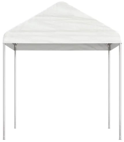 Gazebo con Tetto Bianco 2,28x2,23x2,69 m in Polietilene