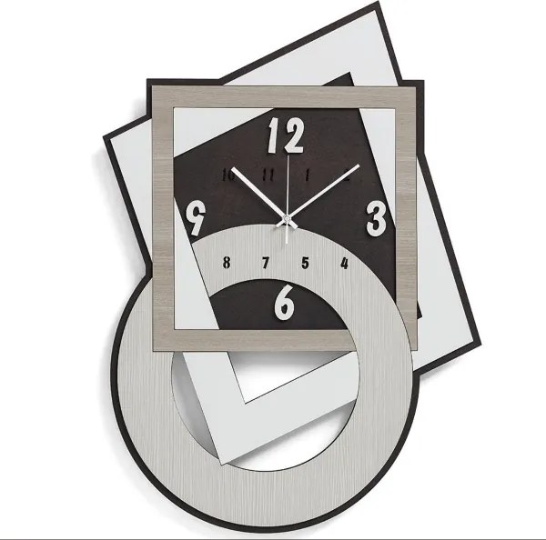Orologio da parete 40x59 cm in legno laminato RSN - GEOMETRICO