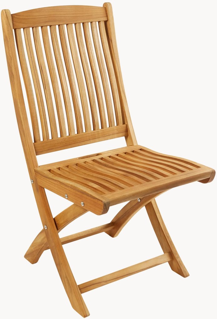 Set di 2 sedie pieghevoli da giardino in legno di teak Oxford