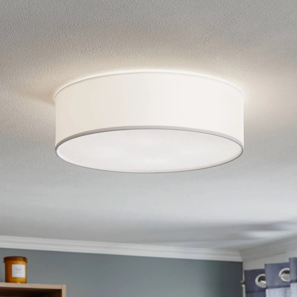TK Lighting Plafoniera Rondo, bianca Ø 45 cm