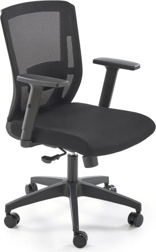 Sedia da ufficio Paredes in nero - H107 cm
