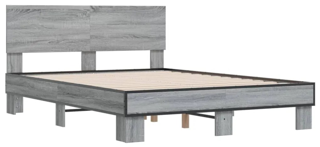 Giroletto grigio sonoma 120x190 cm in legno multistrato metallo