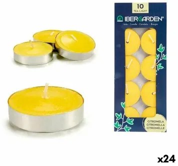 Set di Candele Citronella Giallo (24 Unità)