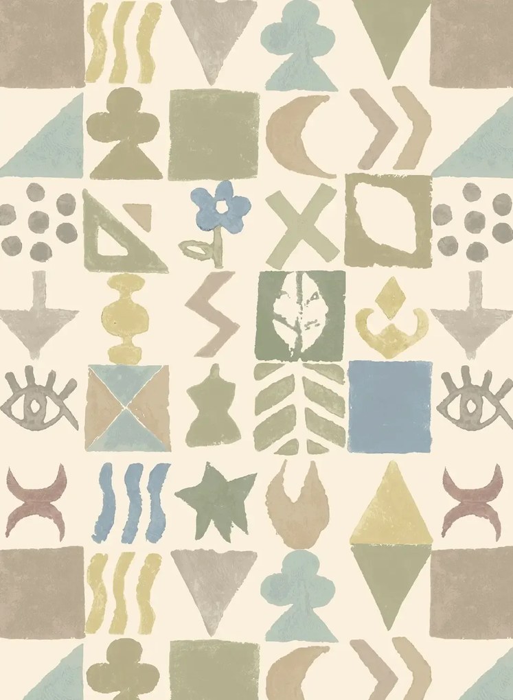 GP & J Baker Carta da parati Potato Print - Sage