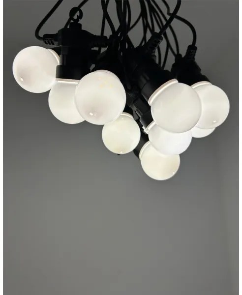 Catena decorativa LED per esterni 10xLED/0,36W/230V 4,5 m IP44 nera