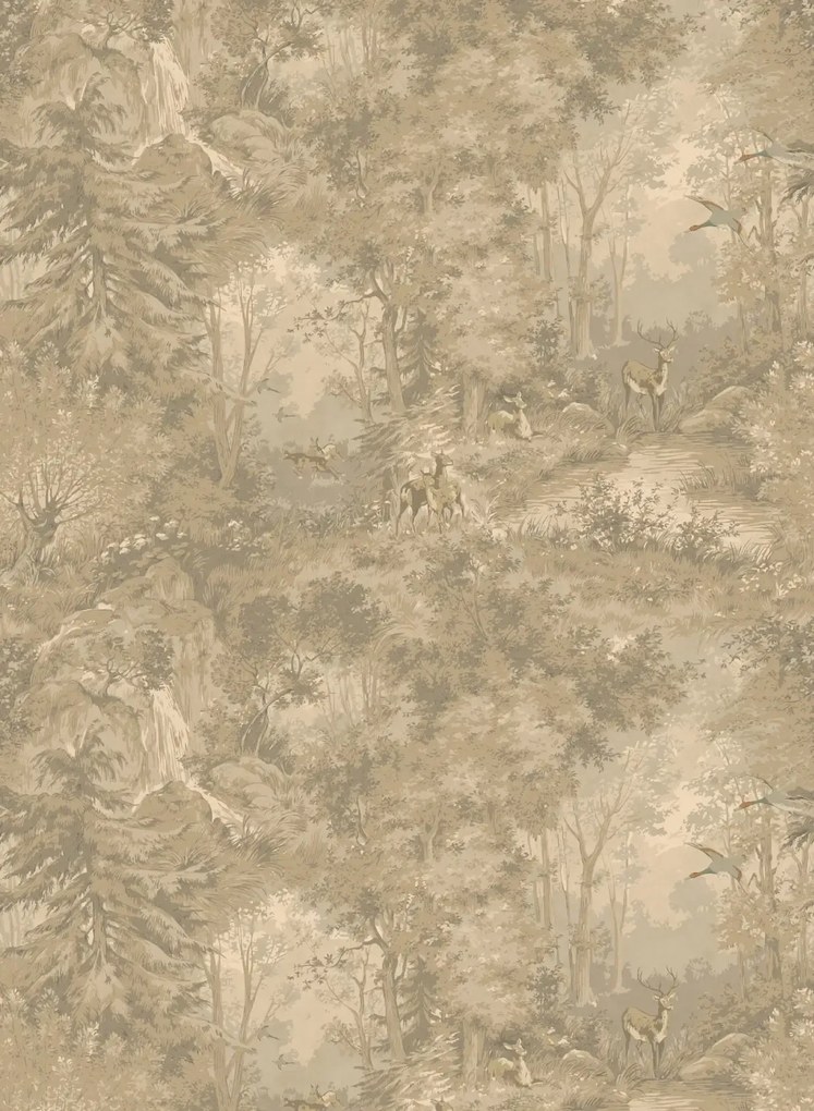 Mulberry Home Carta da parati Mulberry Woodland - Woodsmoke