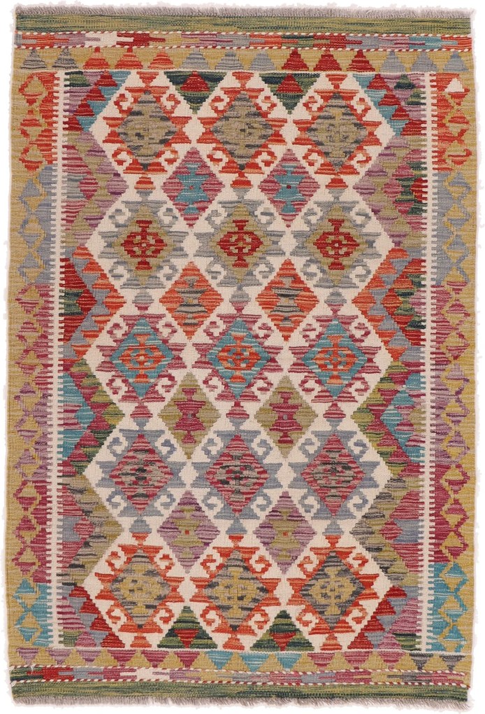 Kilim Tappeto 100x150 (Afghanistan) Tessuto A Mano