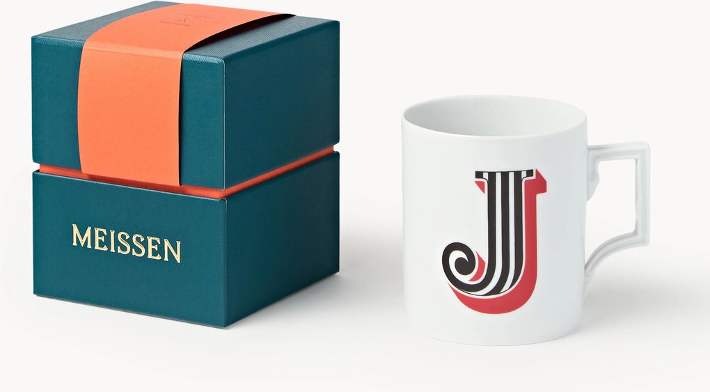 Westwing x MEISSEN, Tazza fatta a mano con motivo decorativo Initials