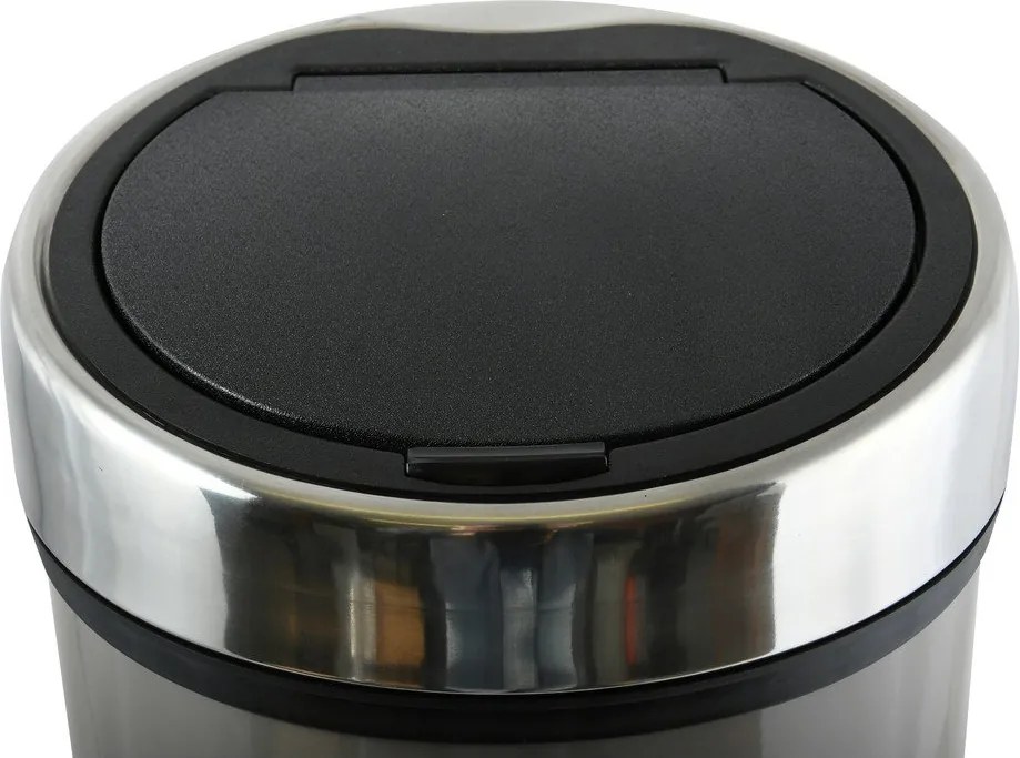 Cestino per la spazzatura grigio tortora in acciaio touch 30 l – MSV