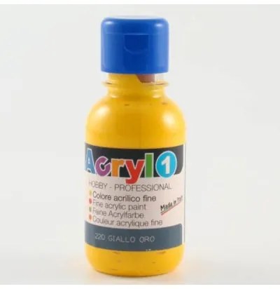 TEMPERA GIALLO ORO ACRILICA 75ML