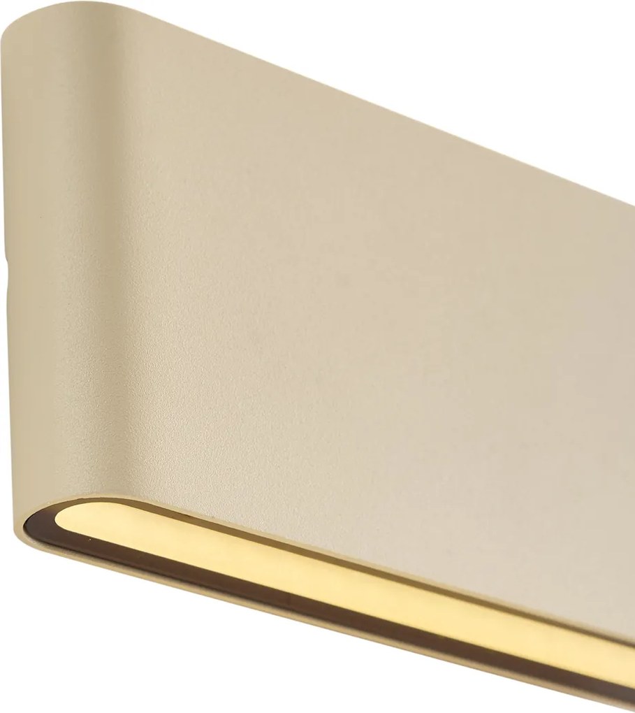 Lampada da parete moderna da esterno beige 17,5 cm con LED IP65 - Batt