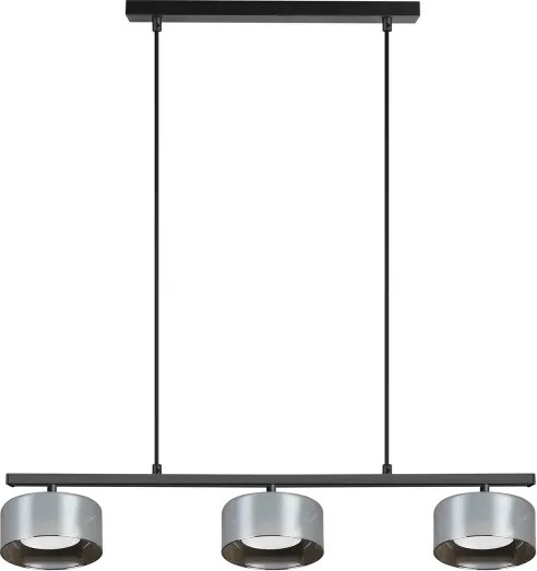 Brilagi - Lampadario a sospensione su cavo AURA LUX 3xGX53/30W/230V nero/fumé