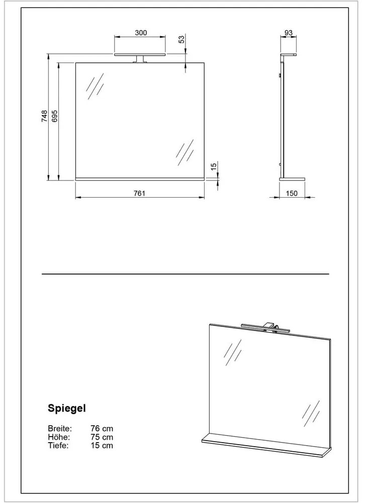 Set da bagno antracite Crandon - Germania