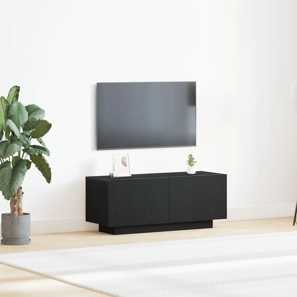 Comodino nero rovere cm legno ingegnerizzato