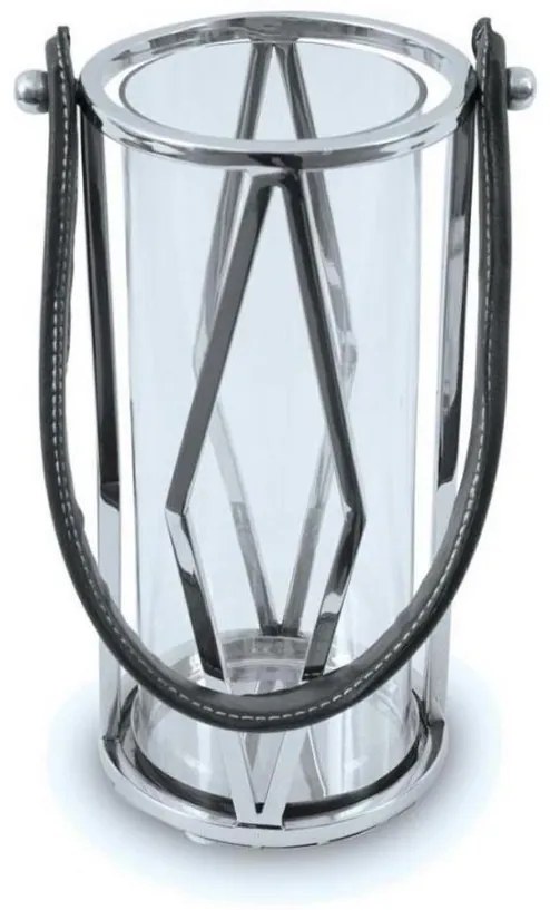 Lanterna FRAGIL 26 cm cromo/nero