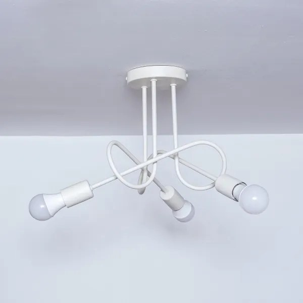 Lampadario a soffitto OXFORD 3xE27/15W/230V crema