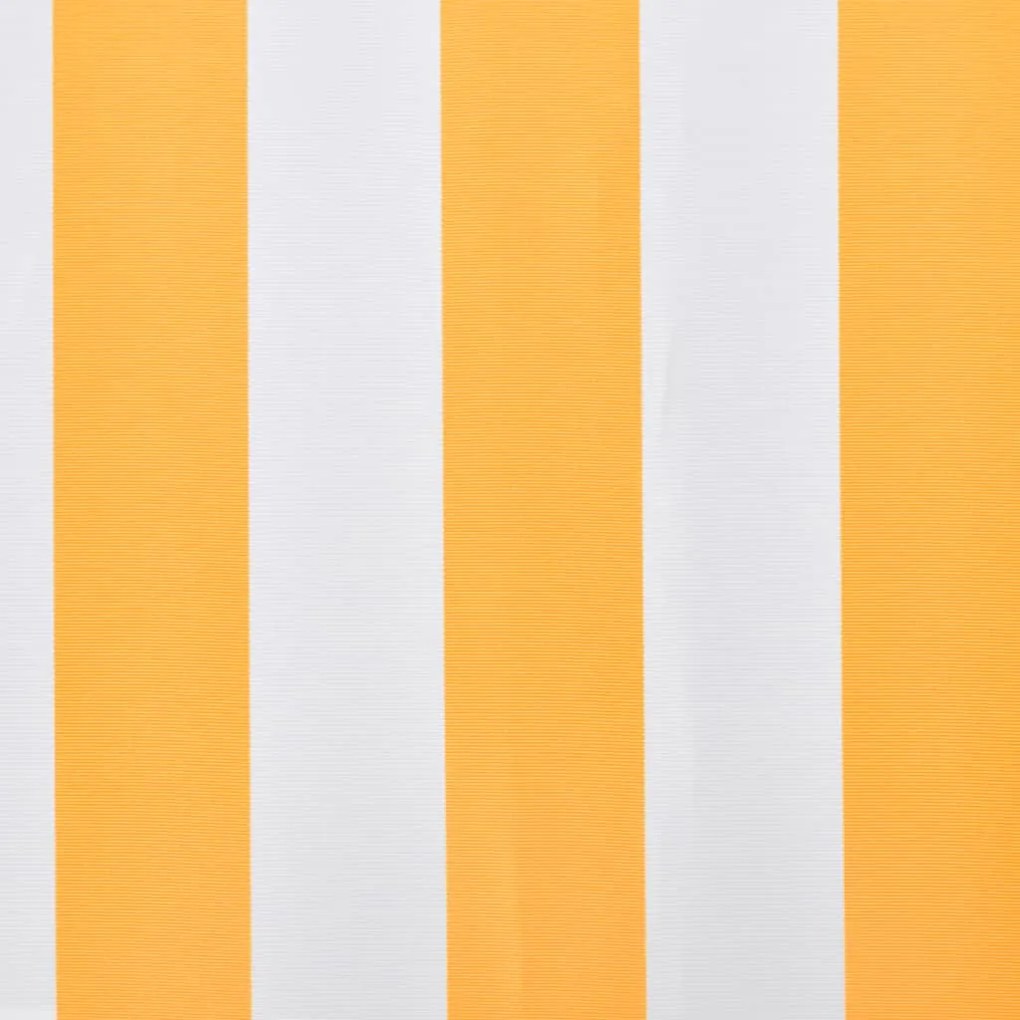 Tendone Parasole in Tela Arancione e Bianco 450x300 cm