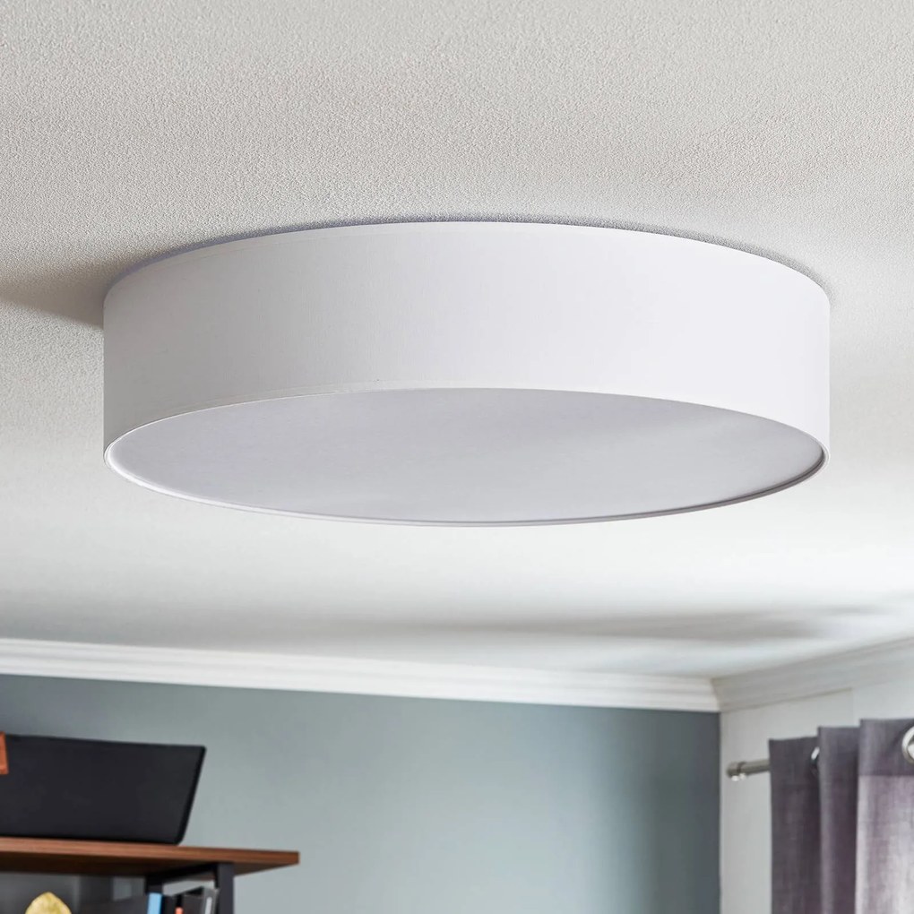 TK Lighting Plafoniera Rondo, bianco Ø 60 cm