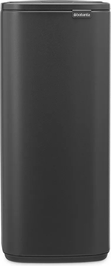 Cestino per la spazzatura grigio scuro in acciaio touch 30 l Bo Touch – Brabantia