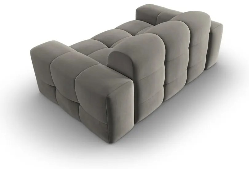 Divano in velluto grigio 156 cm Kendal - Micadoni Home