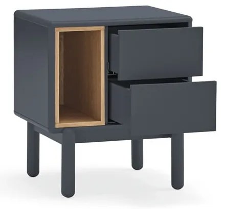 Comodino grigio scuro Corvo - Teulat