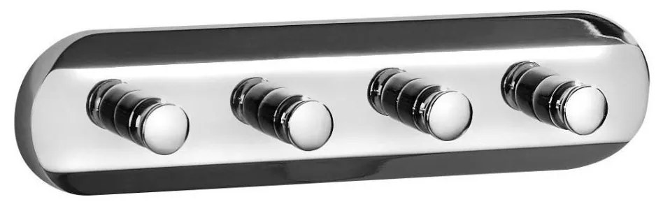 Aqualine - Muro asciugamano appendino SAMBA 21 cm cromo lucido