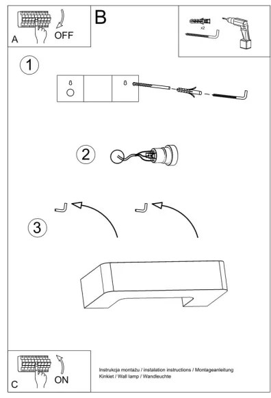 Applique MAGNET 1xE27/60W/230V bianco